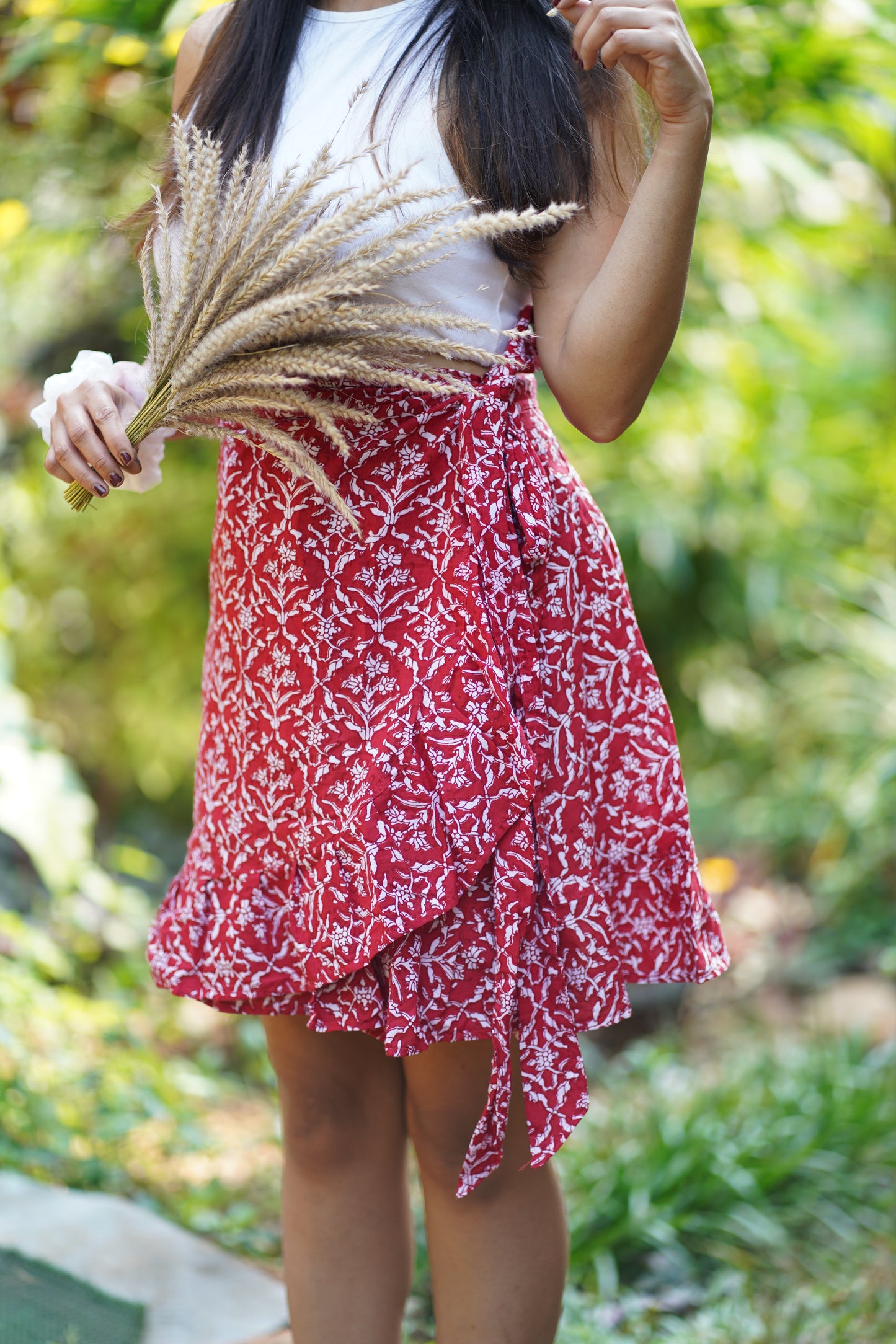 Jhilmil wrap skirt