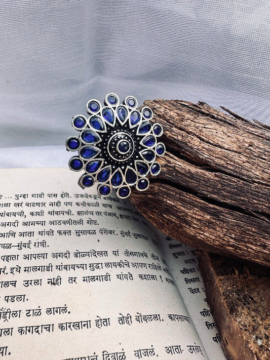 Blue stone ring