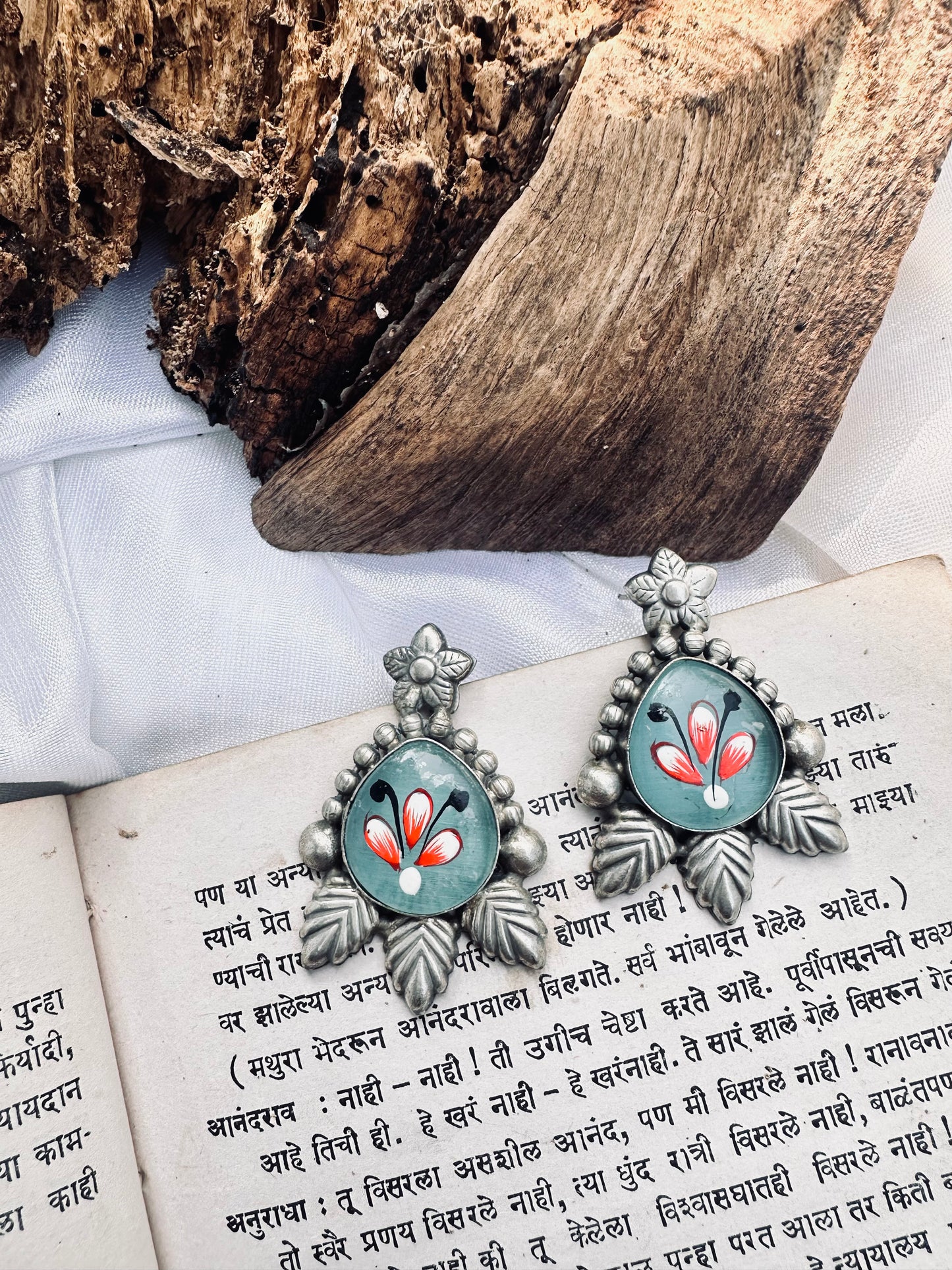 Kalapi hand painted earrings