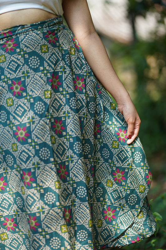 Vaikhari wrap skirt