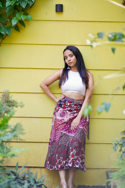 Vaikhari wrap skirt